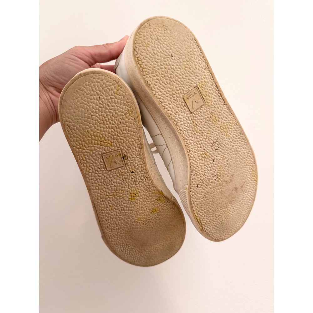 VEJA Esplar White Leather Low Top Sneakers Womens Size 9 EUR 40 Minimalist - Picture 3 of 7